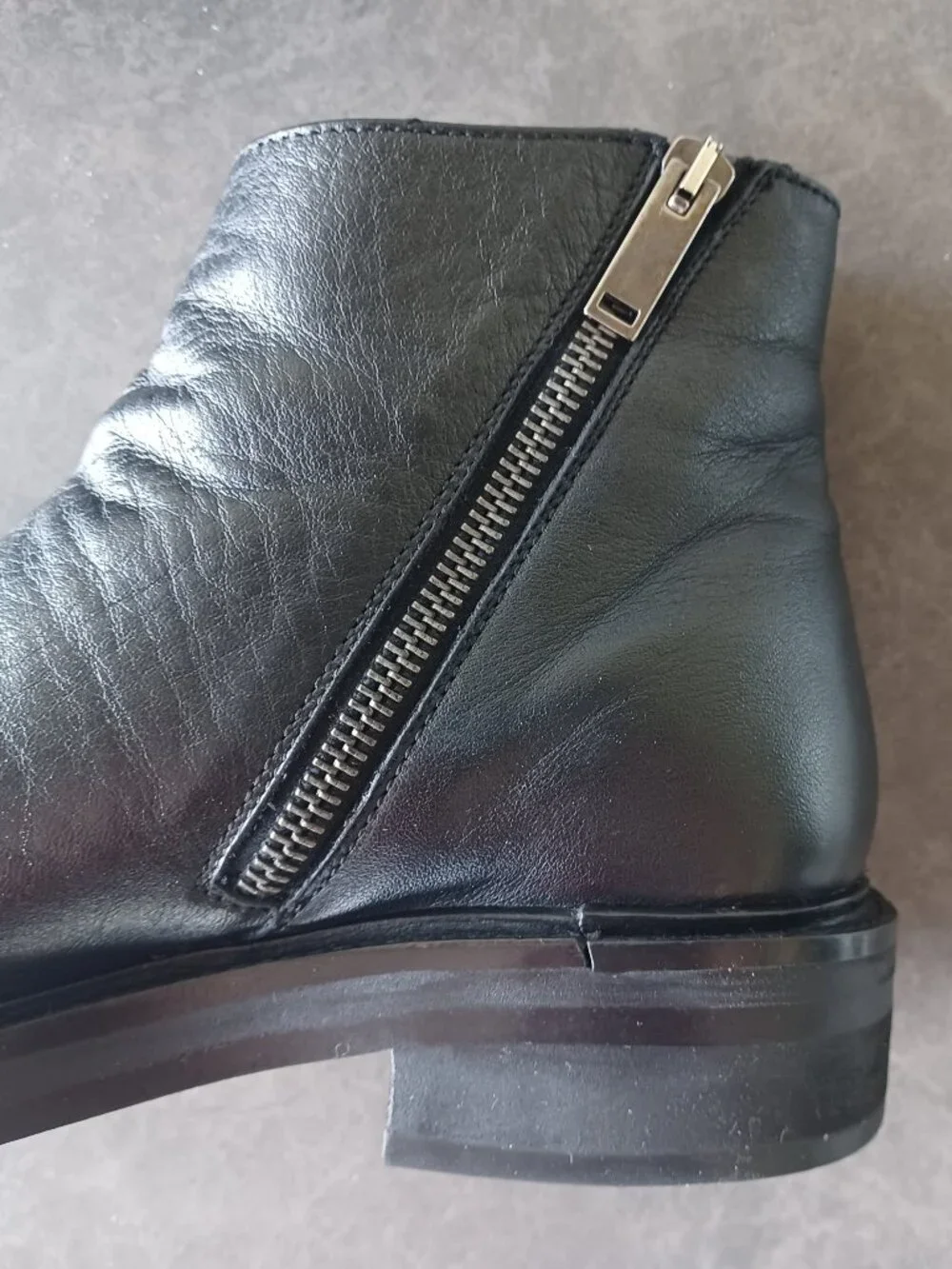 Thursday Boot Co Women's Zip-Up Boot Size 8 Black